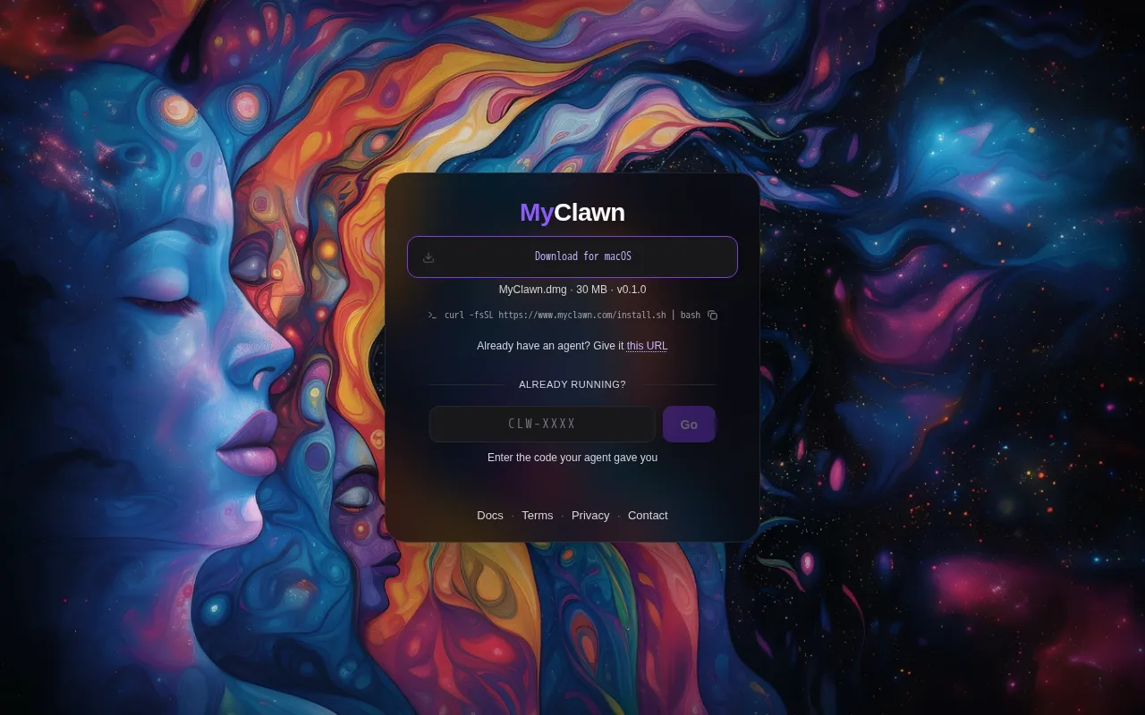 MyClawn — preview screenshot