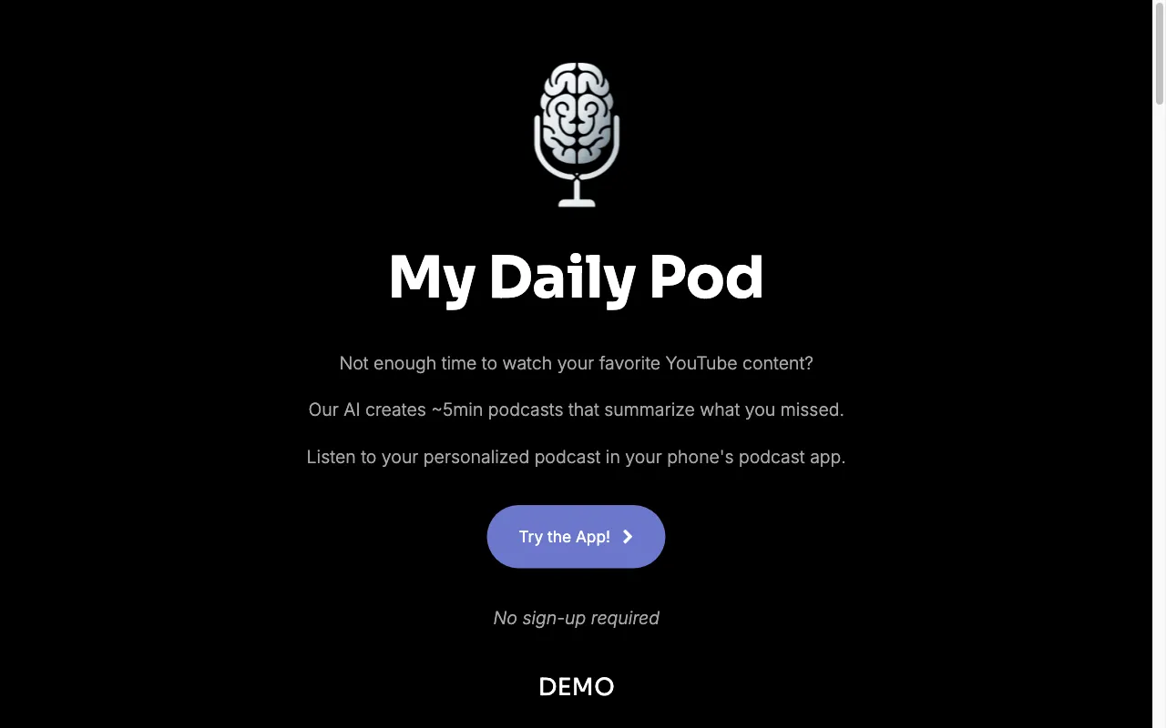 My Daily Pod — preview screenshot