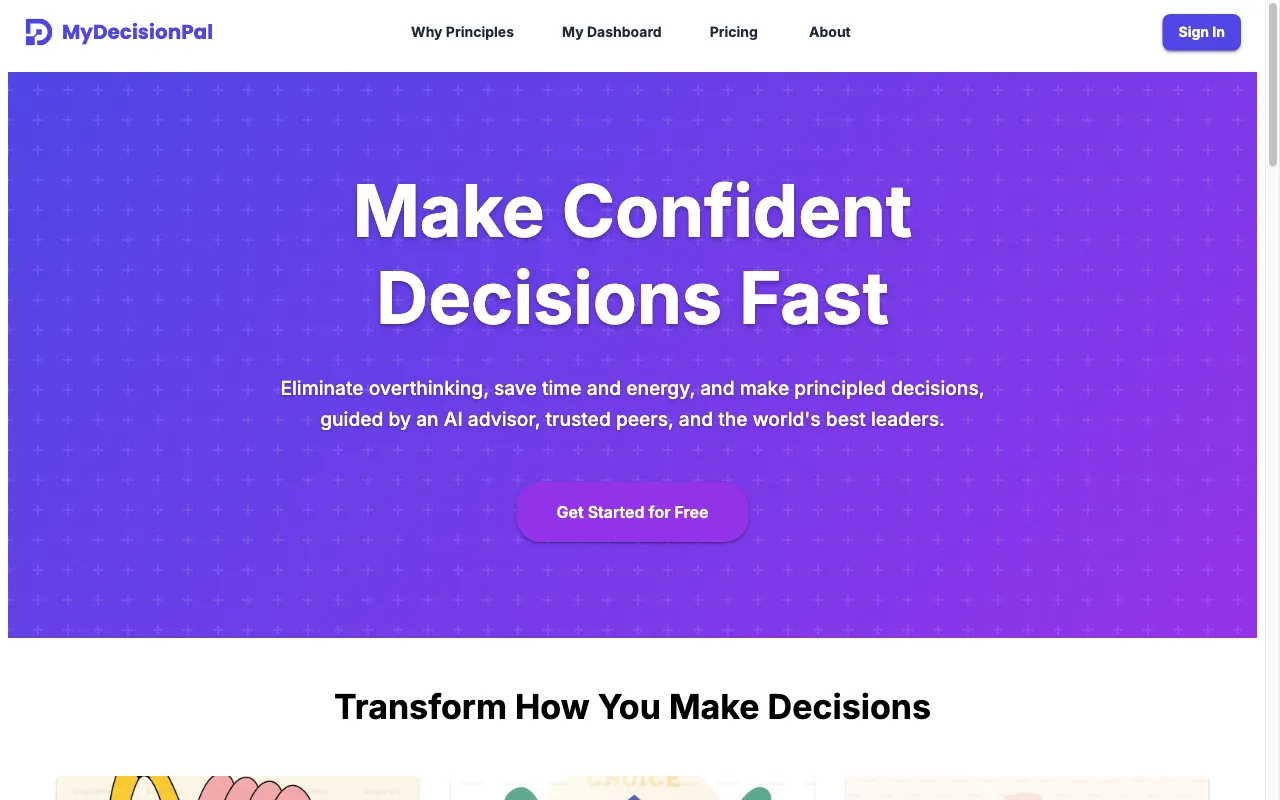 My Decision Pal — preview screenshot