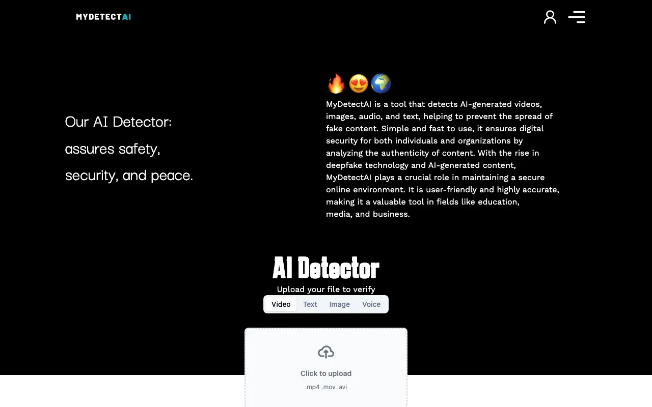 Ai detector: My Detect Ai — preview screenshot