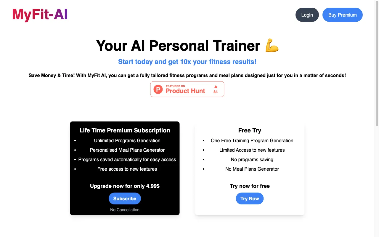 Myfit-AI — preview screenshot