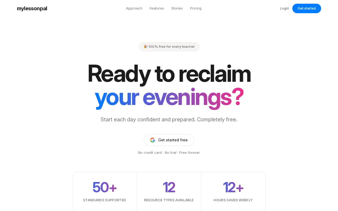 MyLessonPal — preview screenshot