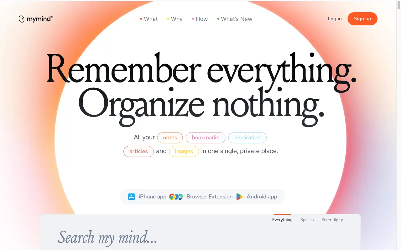 mymind — preview screenshot