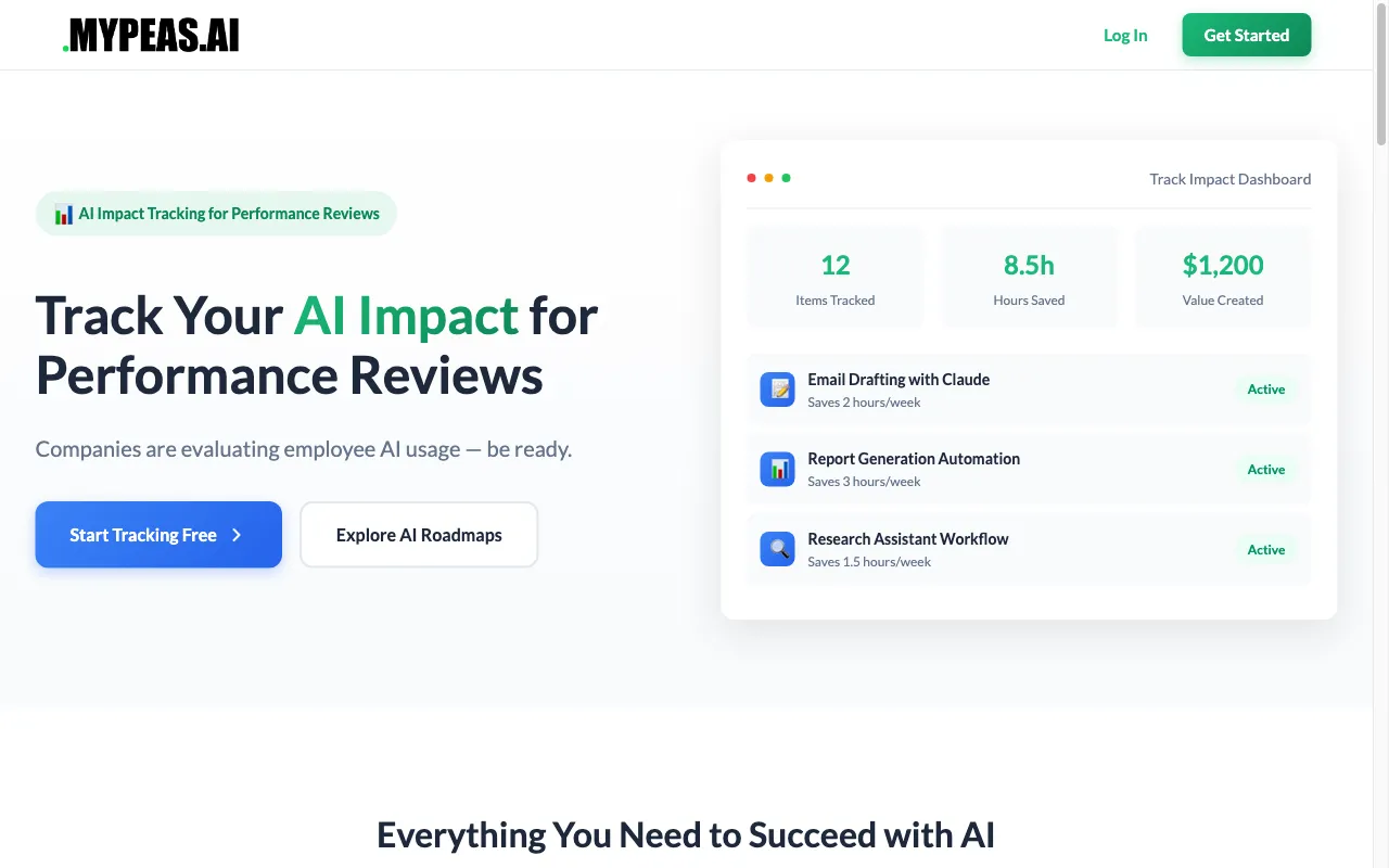 MYPEAS.ai — preview screenshot