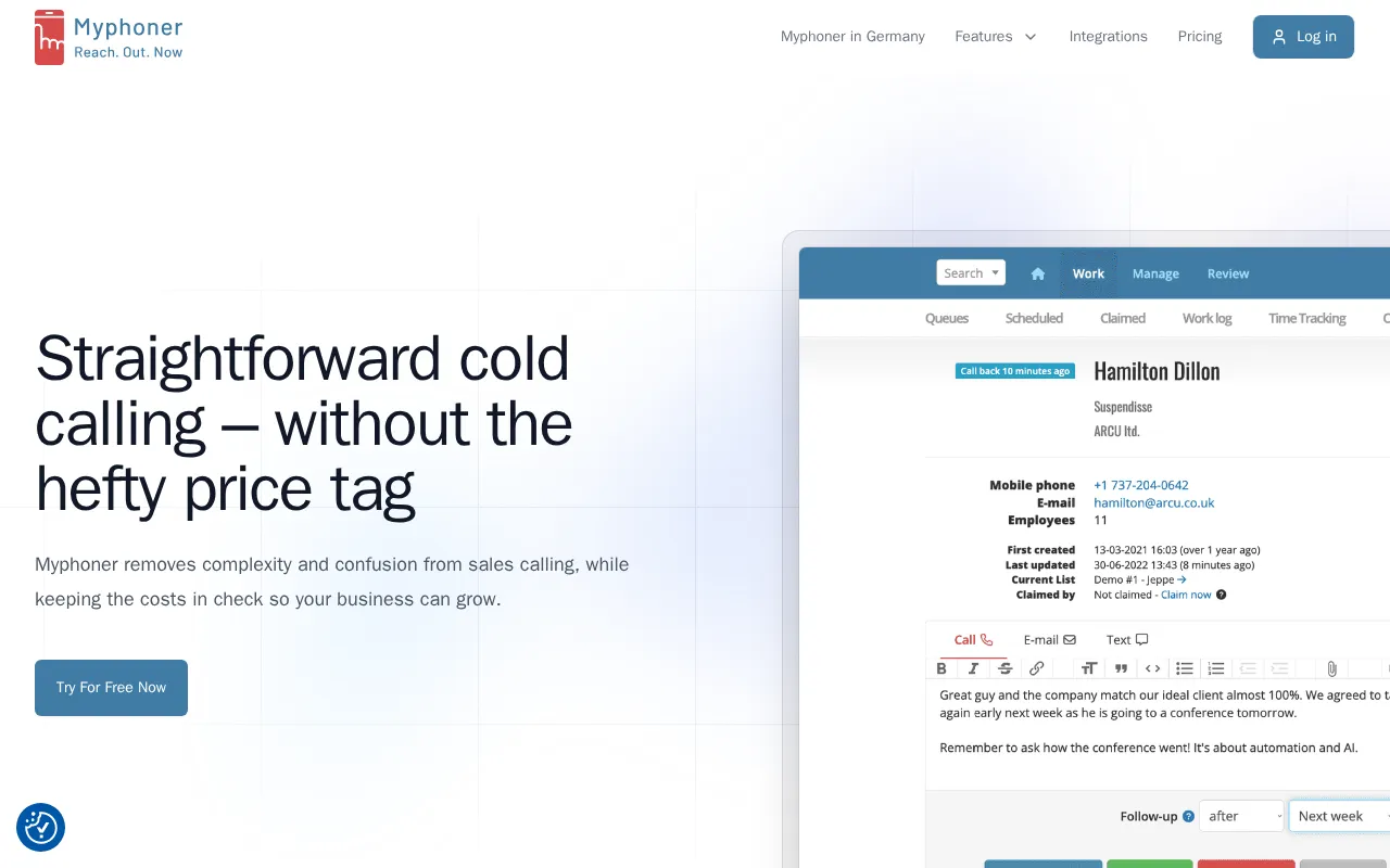 Myphoner — preview screenshot