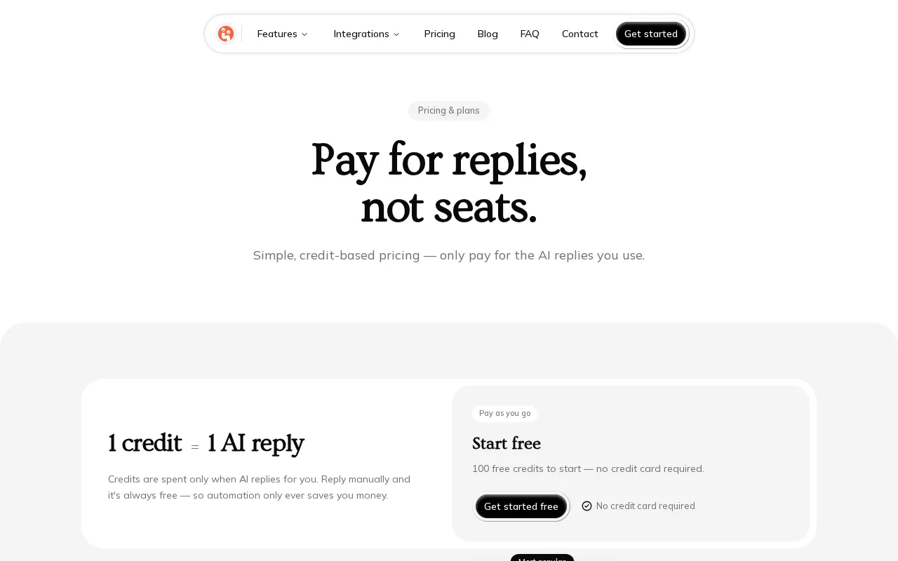 MySampark — pricing page
