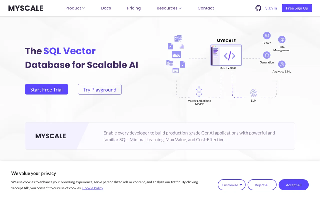 myscale.com — preview screenshot