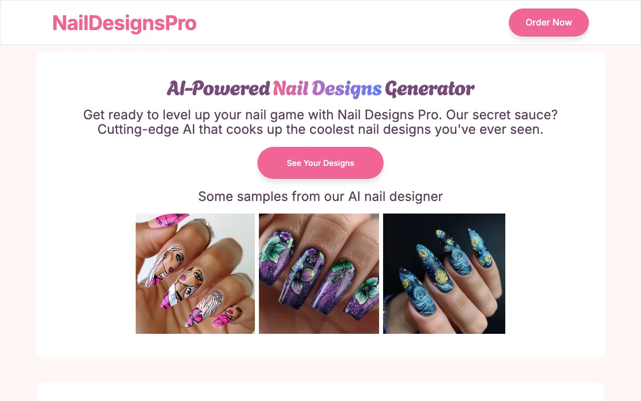 Nail Designs Pro — preview screenshot