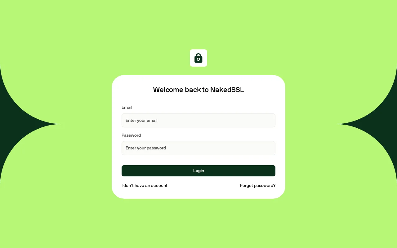 NakedSSL — pricing page