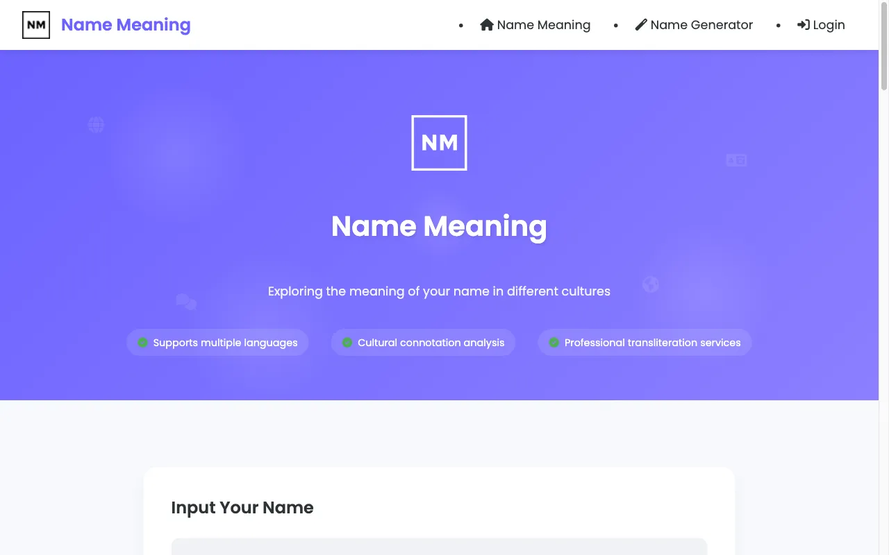 Name Meaning — preview screenshot