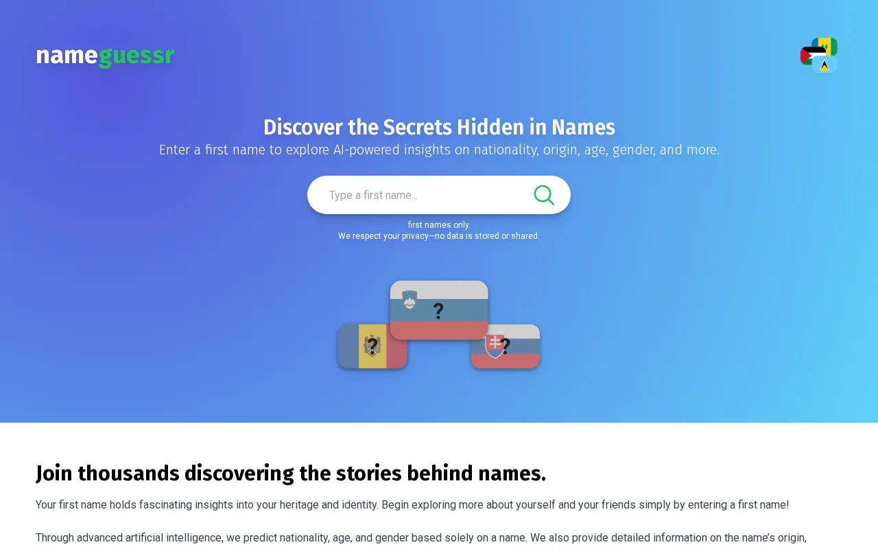 NameGuessr — preview screenshot