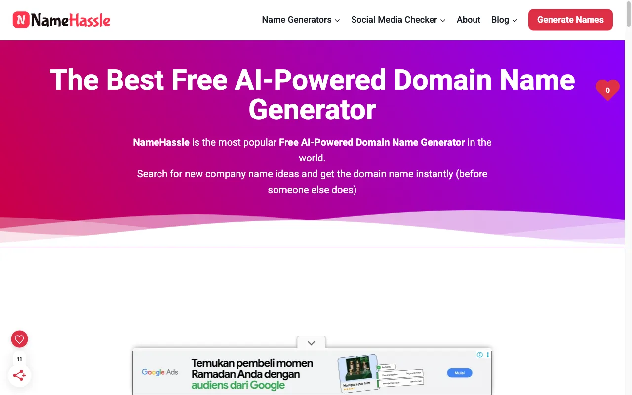 NameHassle — preview screenshot