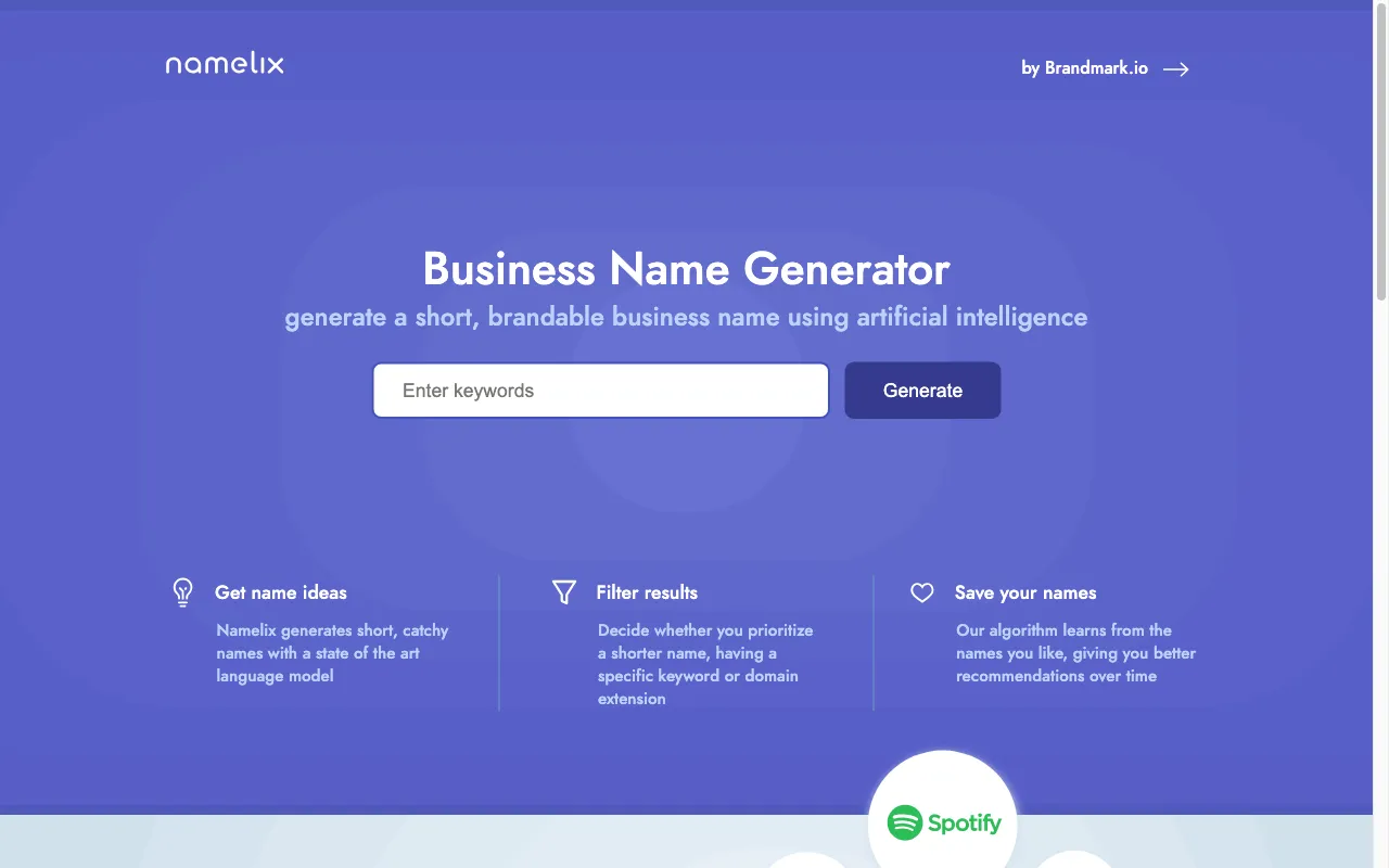 Namelix — preview screenshot