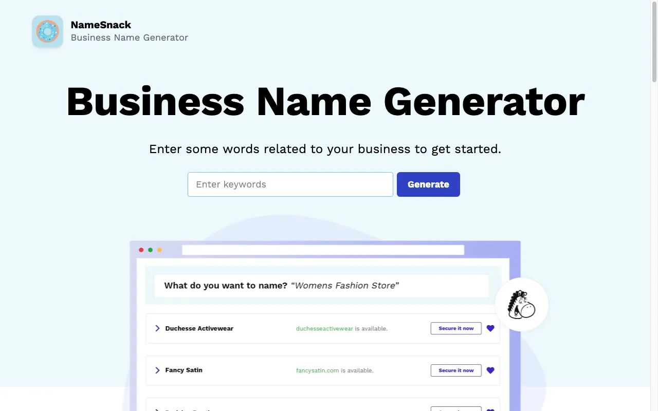 NameSnack — preview screenshot