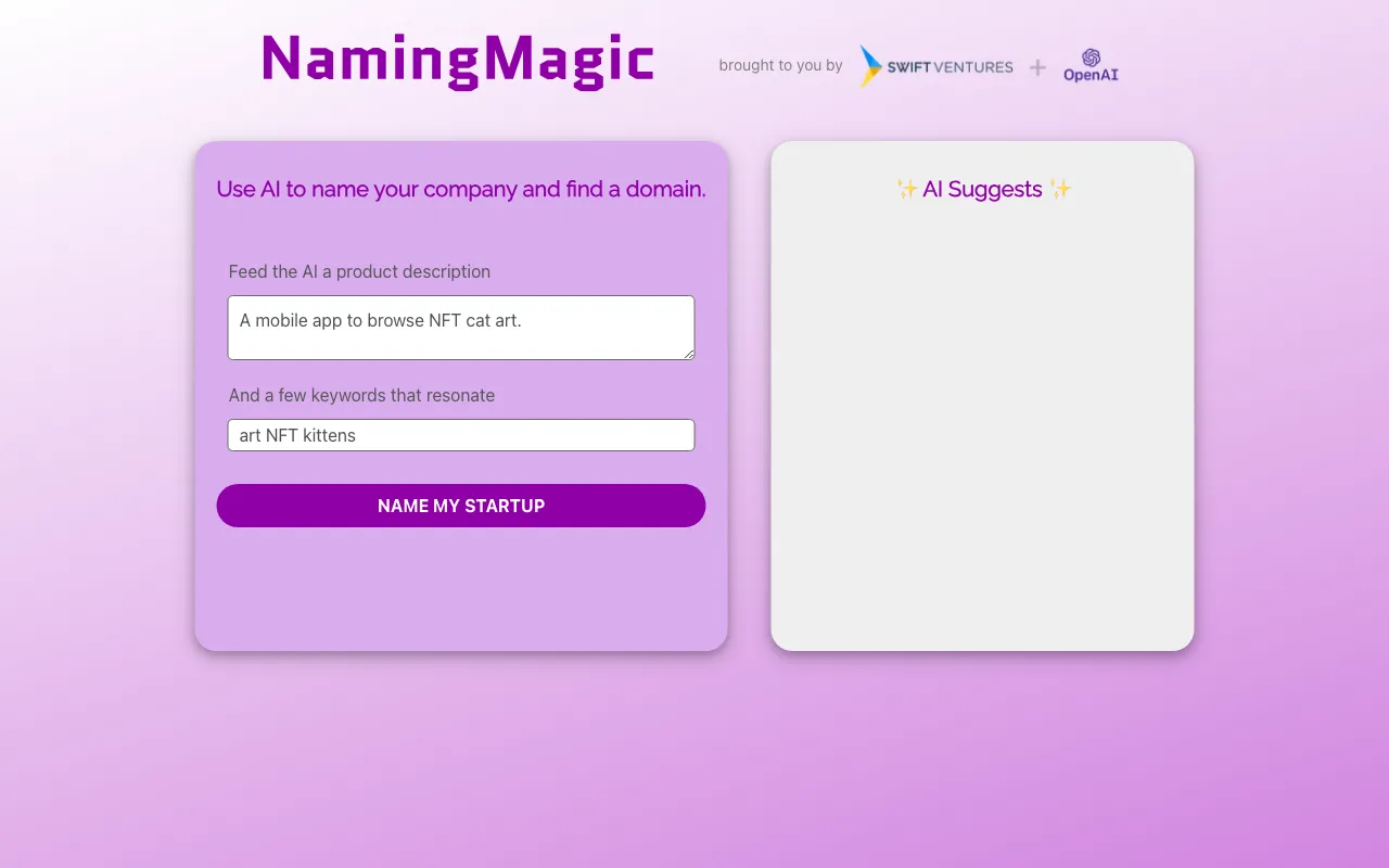Naming Magic — preview screenshot