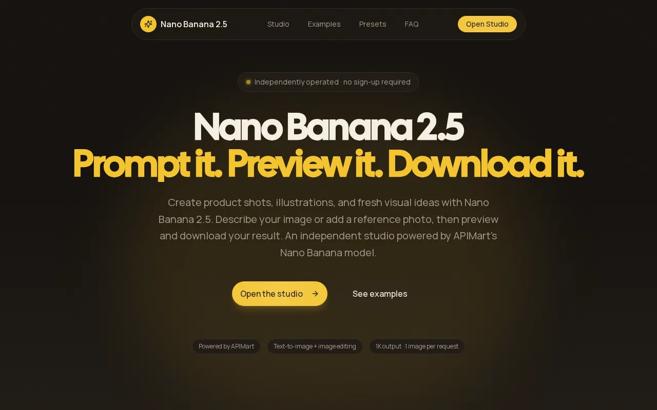 Nano Banana 2.5 — preview screenshot