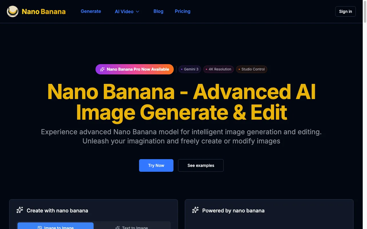 Nano Banana — preview screenshot