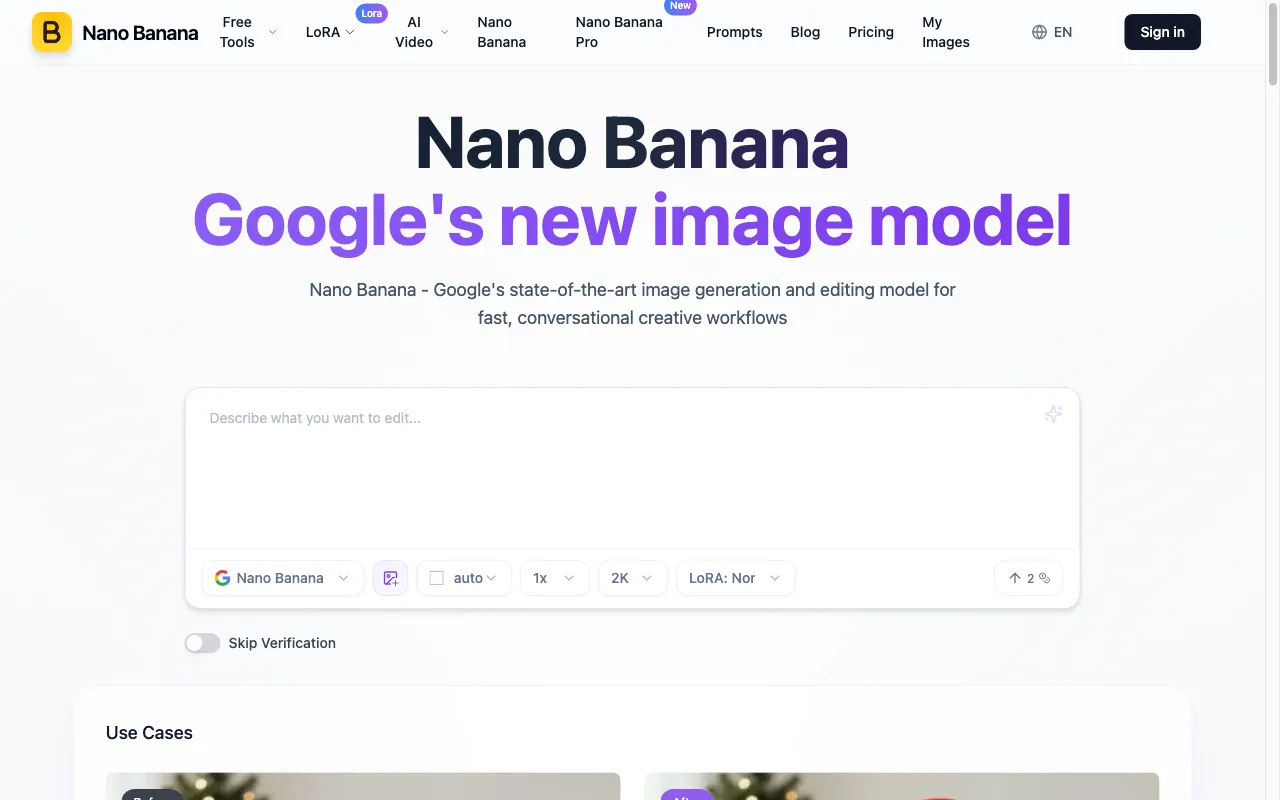 Nano-Banana AI — preview screenshot