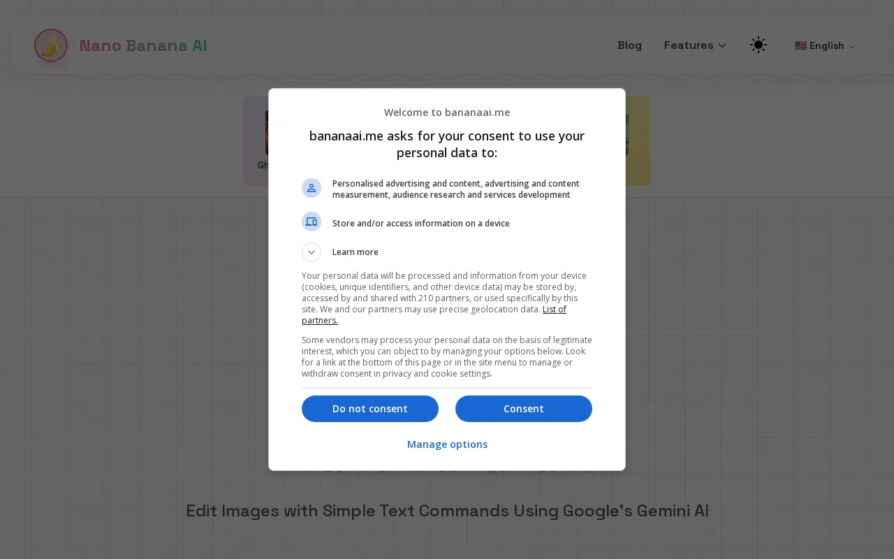 Nano Banana AI — preview screenshot