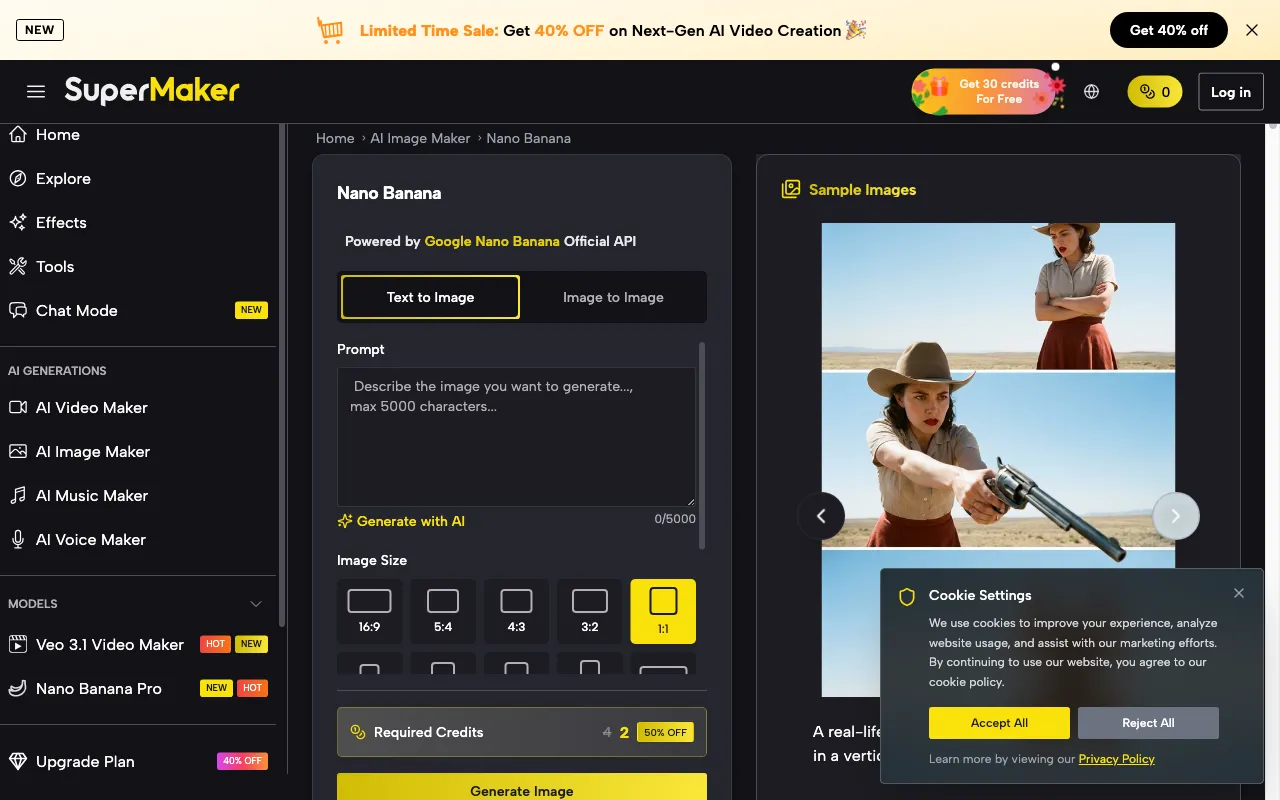 Nano Banana AI Image Generator & Editor — preview screenshot