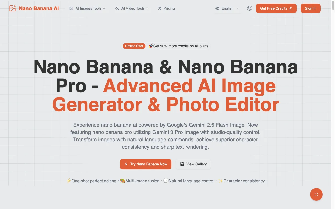 Nano Banana AI — preview screenshot