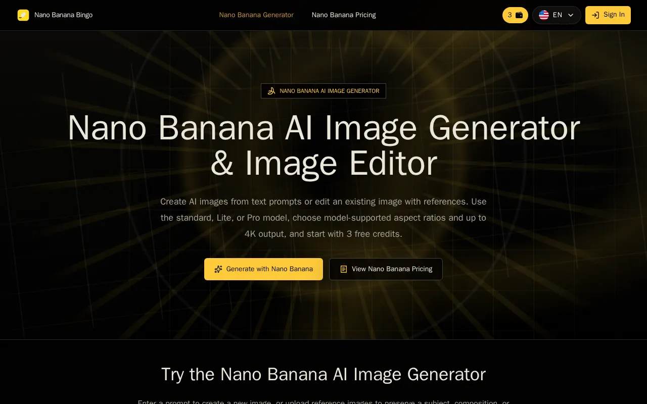 Nano Banana Bingo — preview screenshot