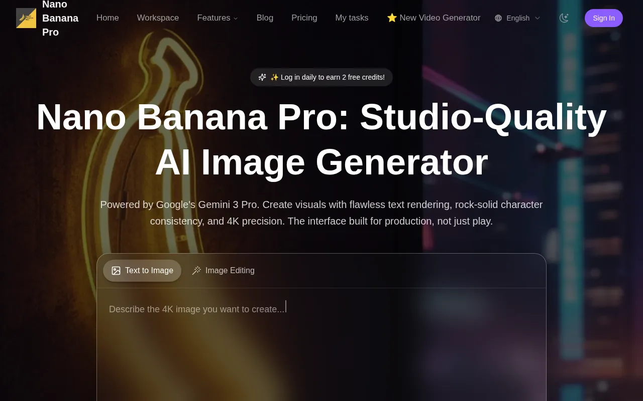 Nano Banana Pro — preview screenshot