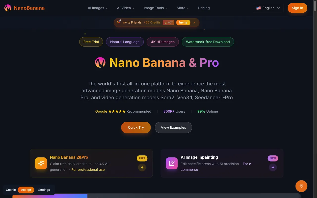 NanoBananas AI — preview screenshot