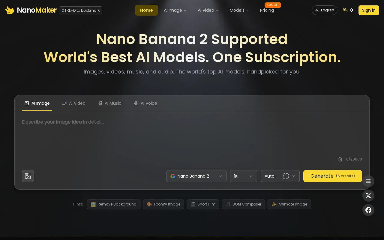 NanoMaker AI — preview screenshot