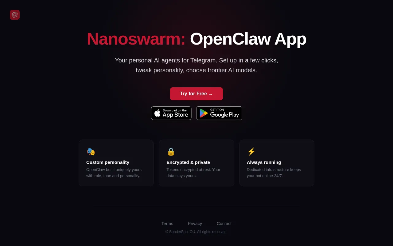 Nanoswarm — preview screenshot