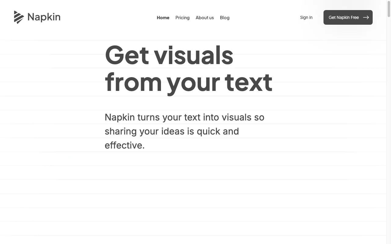 napkin — preview screenshot