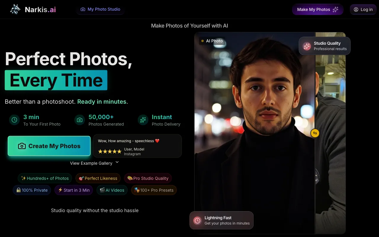 Narkis.ai — preview screenshot