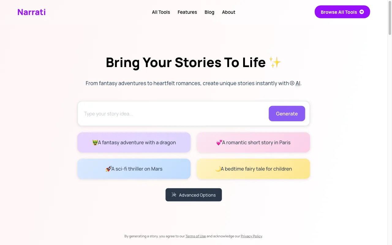 Narrati — preview screenshot