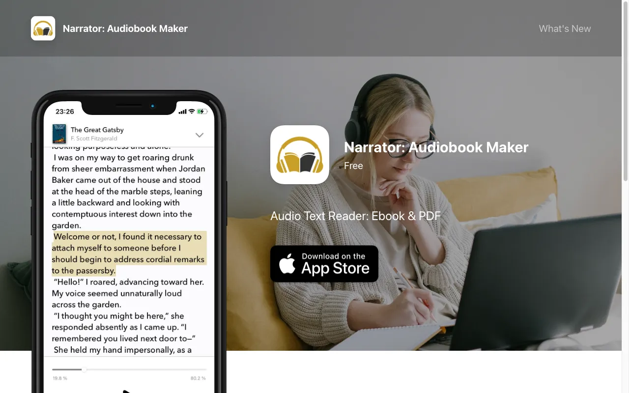 Narrator — preview screenshot