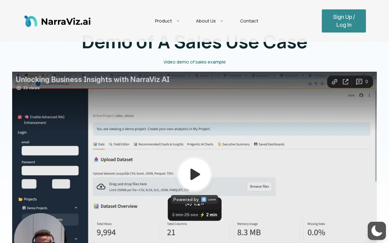 Narraviz.ai — pricing page