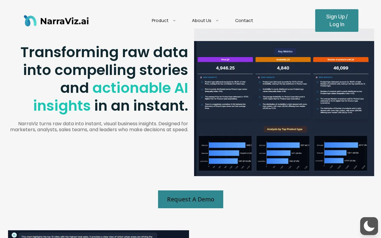 Narraviz.ai — preview screenshot