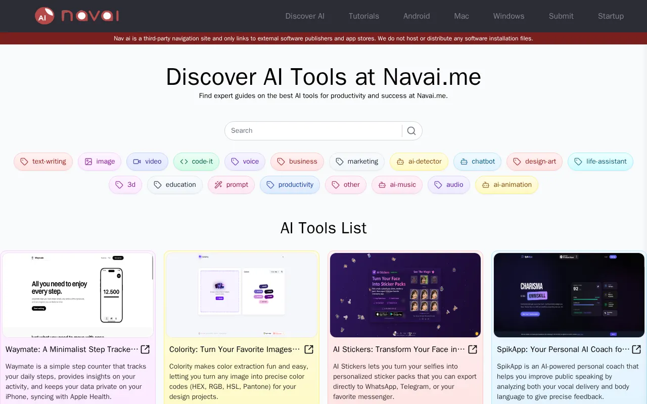 Nav ai Directory — preview screenshot