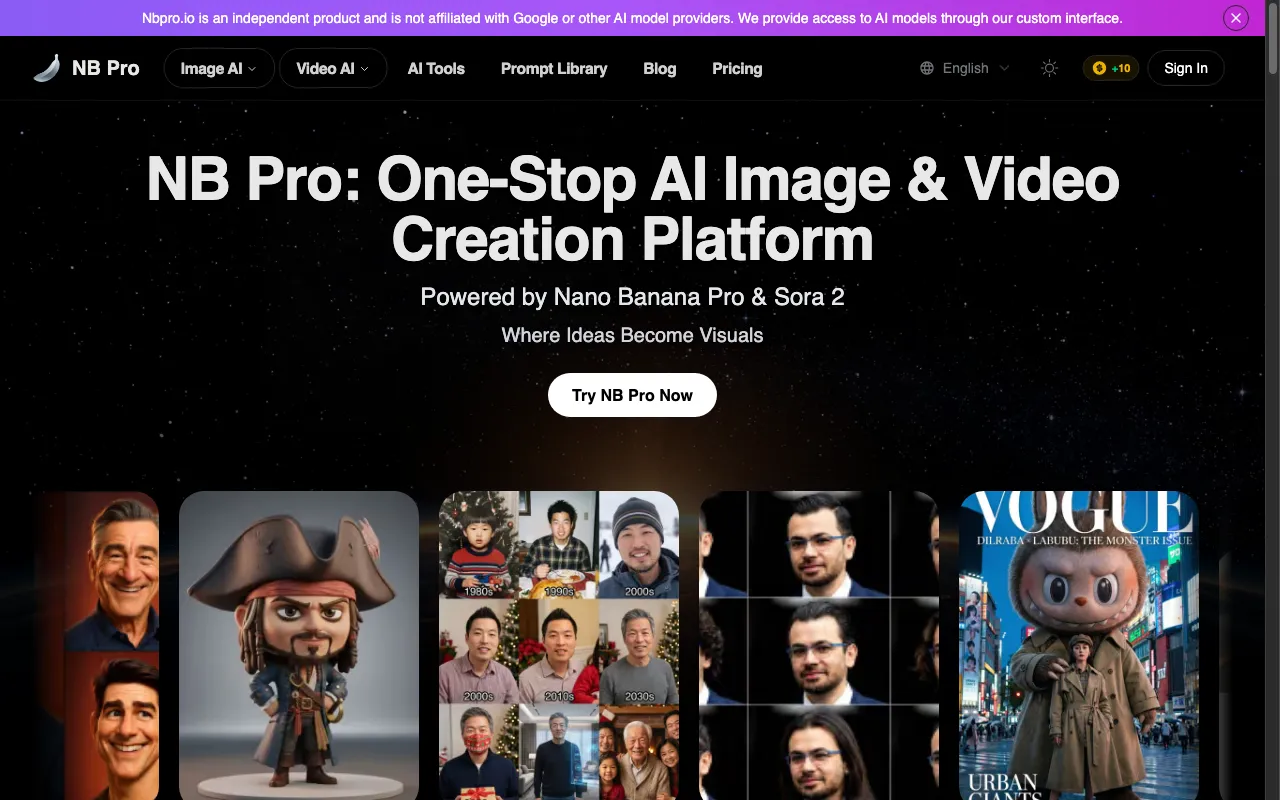 NB Pro — preview screenshot