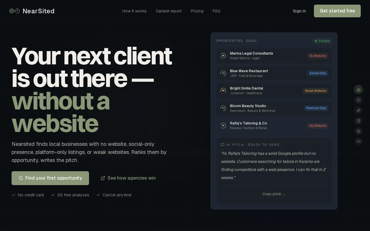 NearSited — preview screenshot