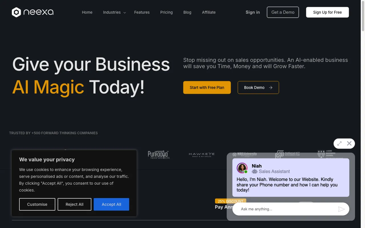 Neexa AI — pricing page