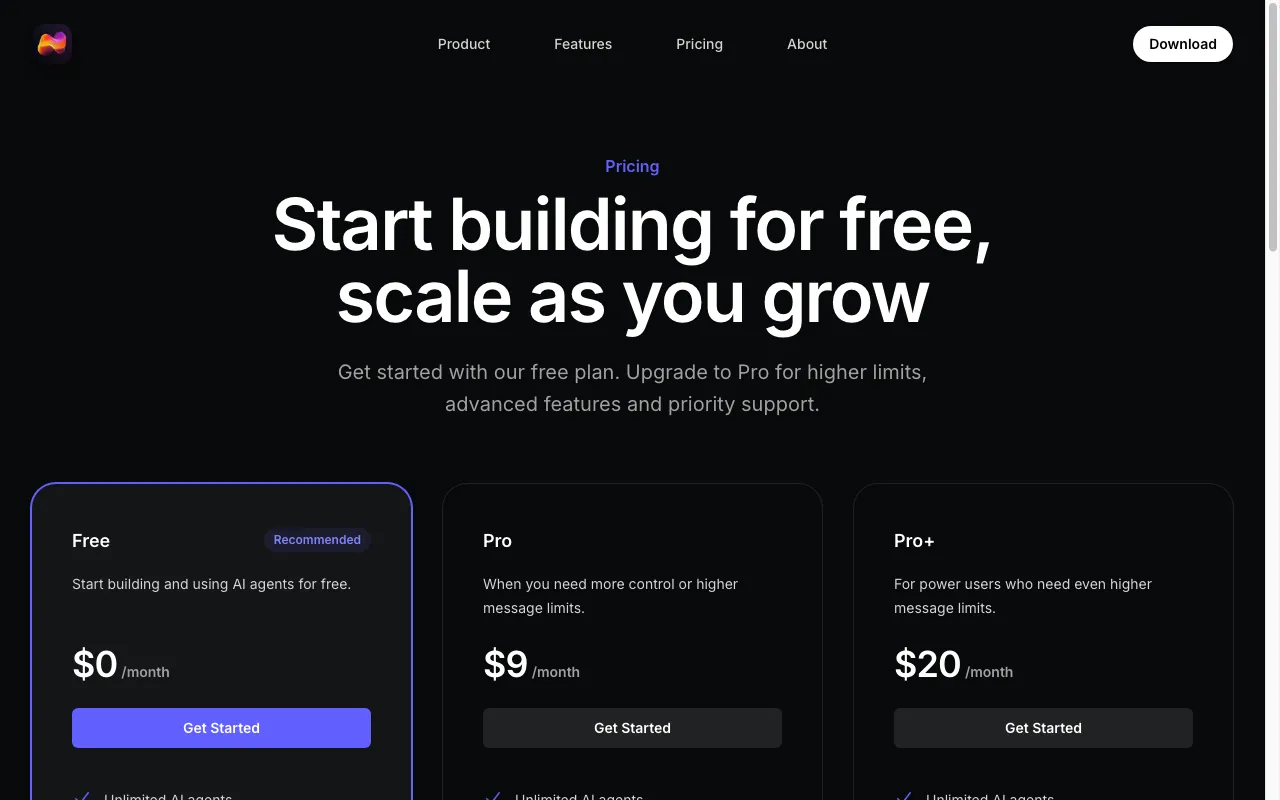Nelly — pricing page