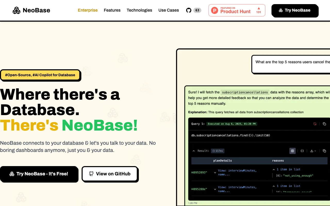 NeoBase — preview screenshot