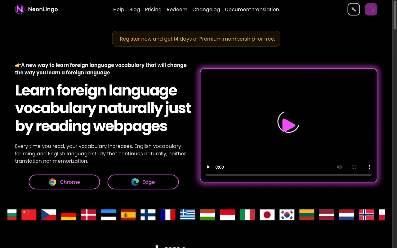 Neonlingo — preview screenshot