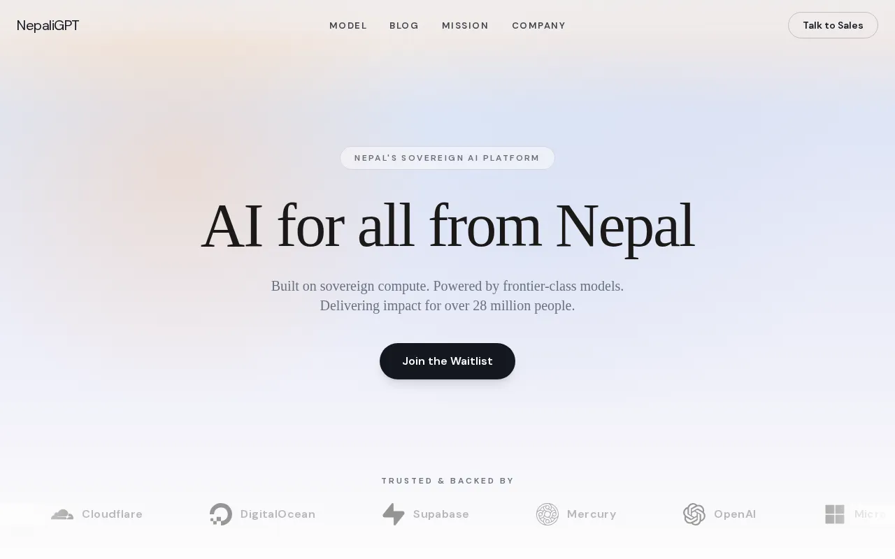 NepaliGPT — preview screenshot