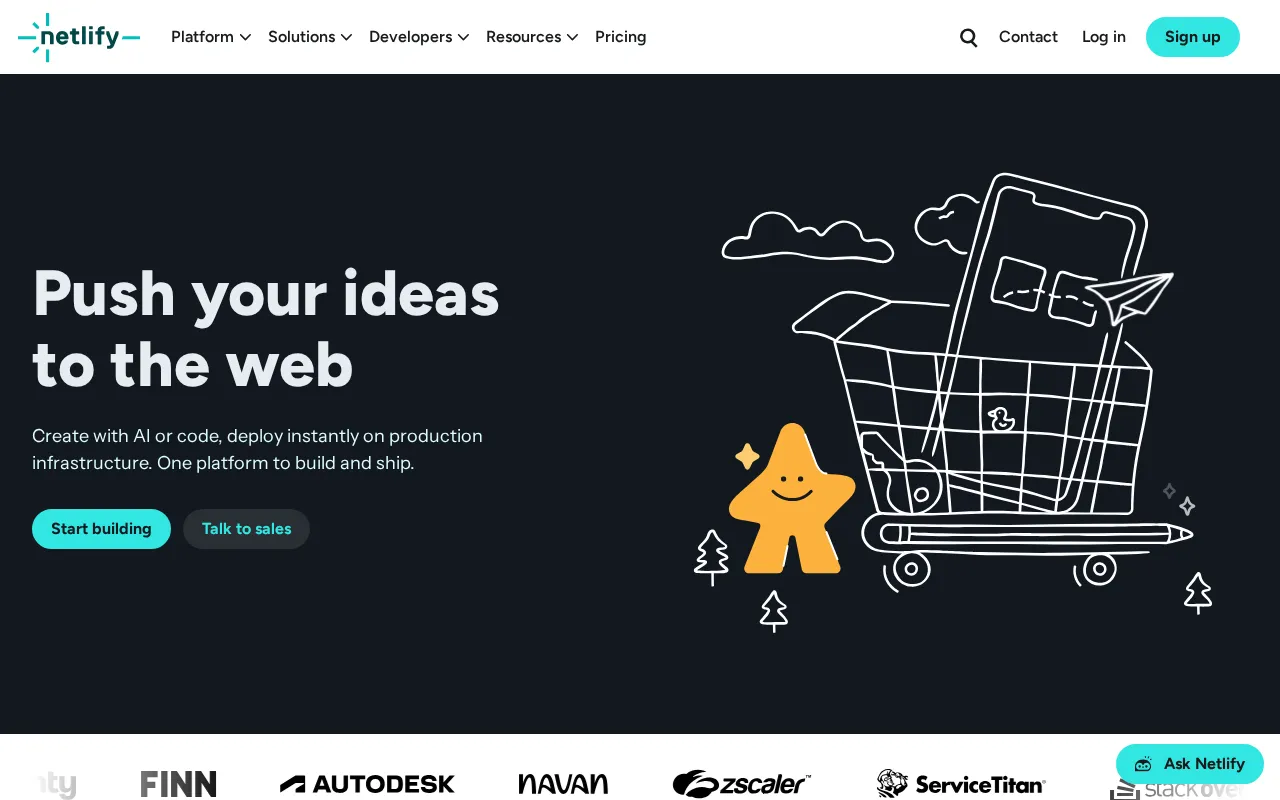 Netlify — preview screenshot