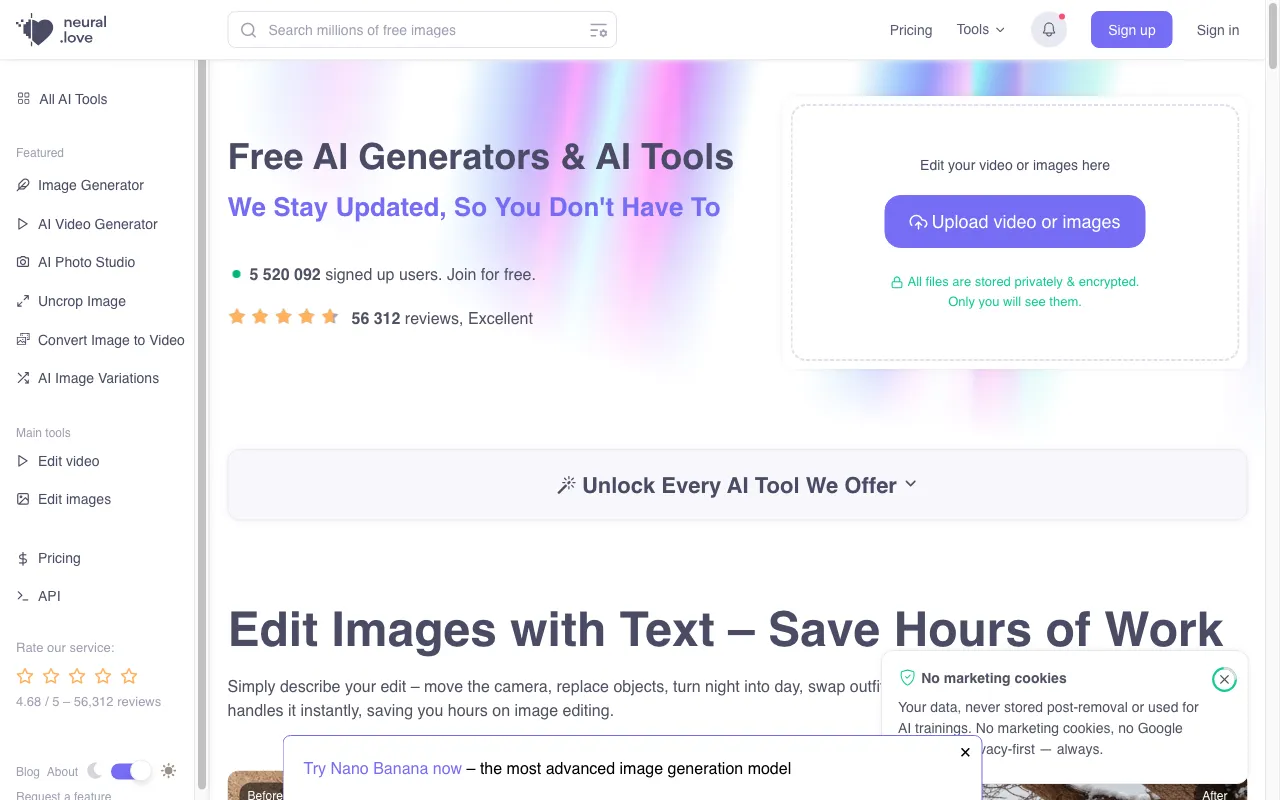 Neural.love Art Generator — preview screenshot