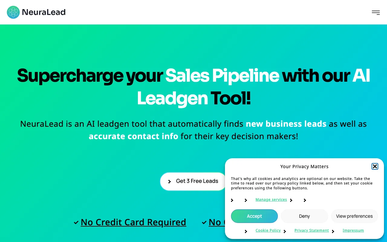 NeuraLead — preview screenshot
