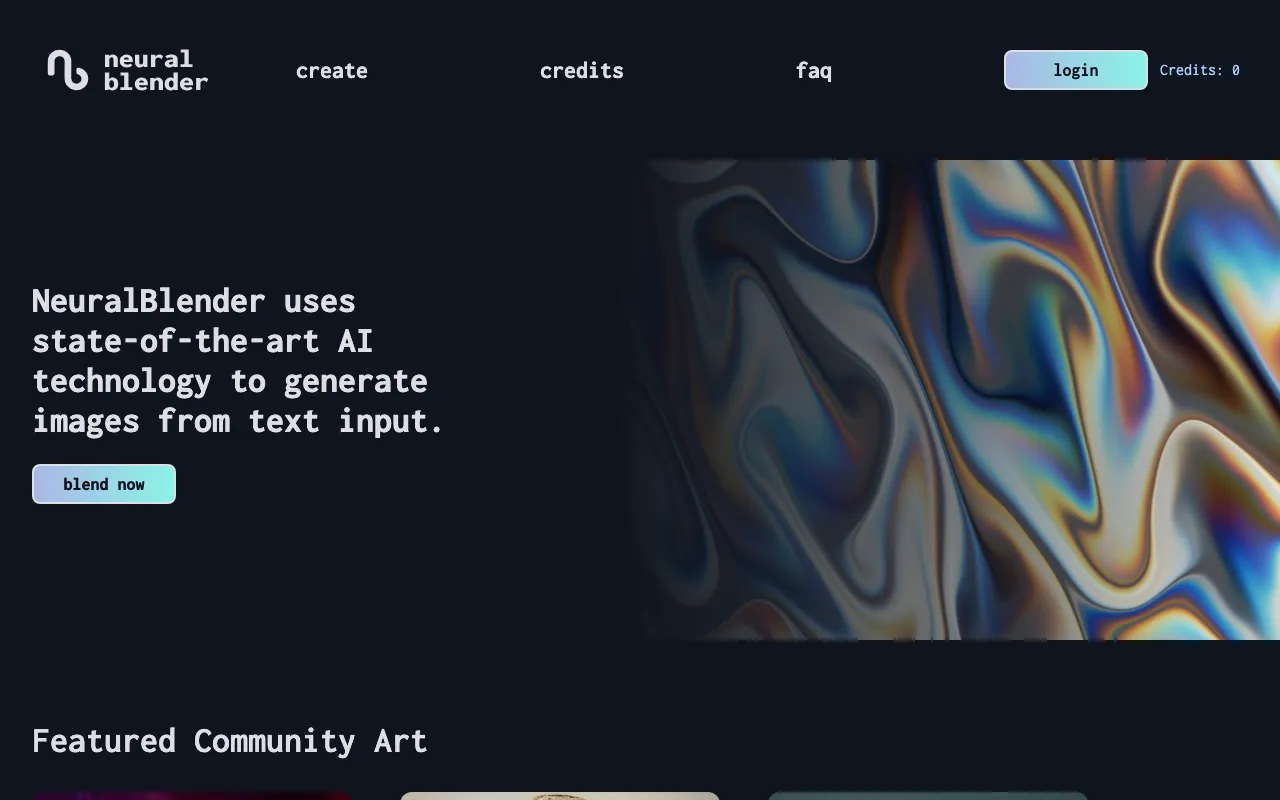 NeuralBlender.com — preview screenshot