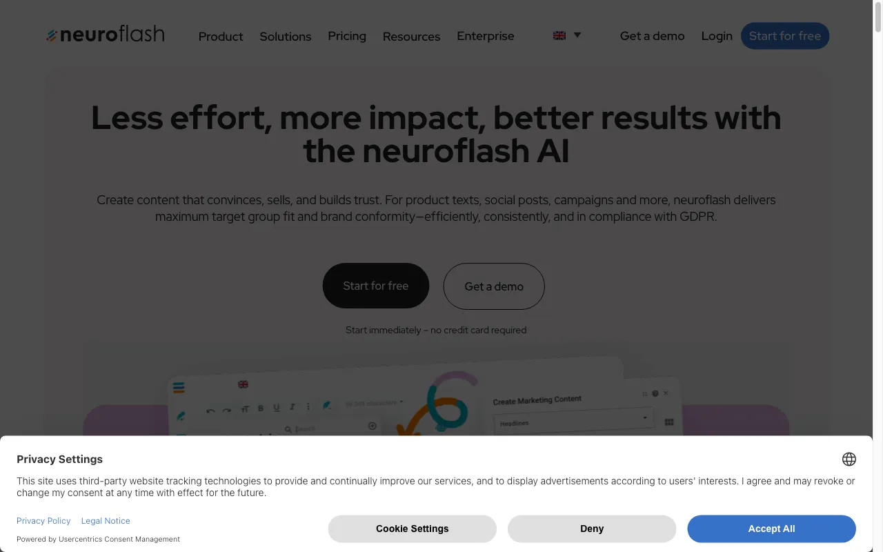 neuro-flash.com — preview screenshot