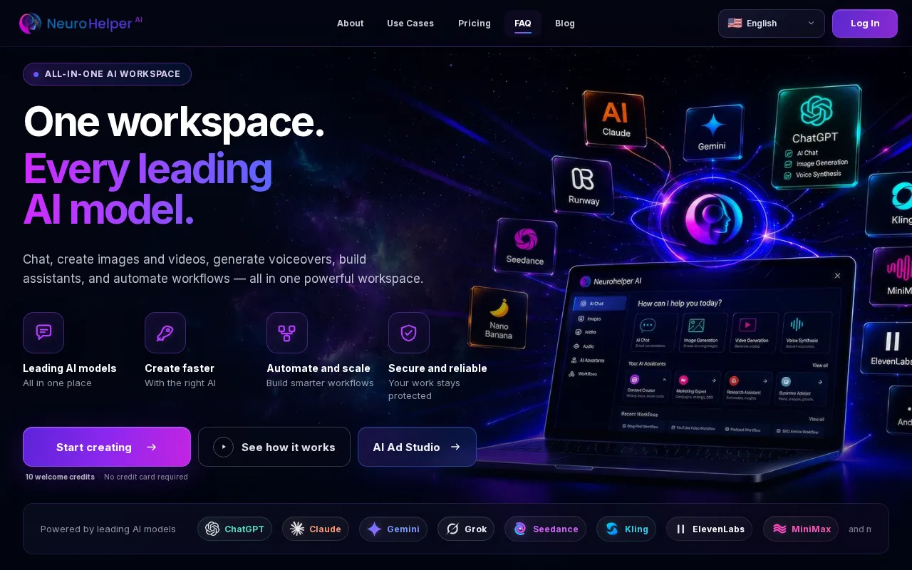 Neurohelper AI — preview screenshot